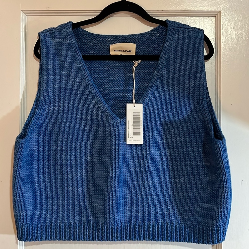 Misha & Puff HOLLAND blue box vest with tags